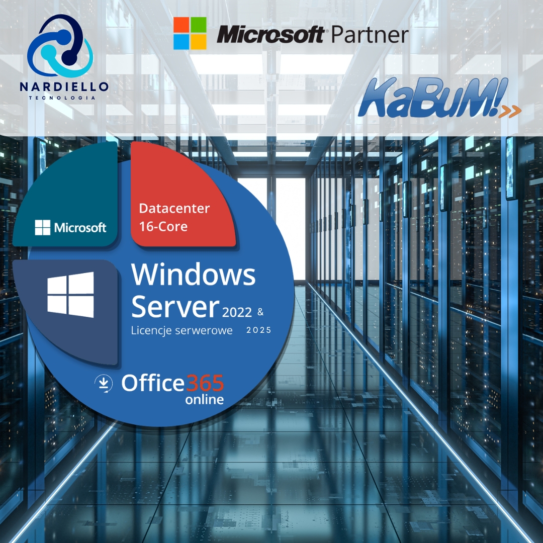 Windows Server 2025 Datacenter 16 Core - Licença COEM